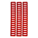 Ergo 18-Slot Ladder LowPro Rail Covers 3PK - Red - Dirty Bird Industries