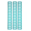 Ergo 18-Slot Ladder LowPro Rail Covers 3PK - Robins Egg Blue - Dirty Bird Industries