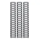 Ergo 18-Slot Ladder LowPro Rail Covers 3PK - Grey - Dirty Bird Industries
