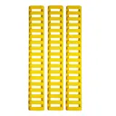 Ergo 18-Slot Ladder LowPro Rail Covers 3PK - Yellow - Dirty Bird Industries