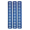 Ergo 18-Slot Ladder LowPro Rail Covers 3PK - Blue - Dirty Bird Industries