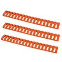Ergo 18-Slot Ladder LowPro Rail Covers 3PK - Orange - Dirty Bird Industries