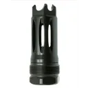 Faxon Firearms Muzzlok Stainless Steel Plan B Flash Hider - 1/2x28 - 9mm Bore - Dirty Bird Industries