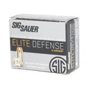 Sig Sauer E9MMA2-50 Elite V-Crown 9mm 124-Grain JHP Ammo - 500Rd - Dirty Bird Industries