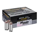 Sig Sauer E40SW220 Elite V-Crown 40 S&W 180 gr Jacketed Hollow Point (JHP) Handgun Ammo - 200 Rounds - Dirty Bird Industries
