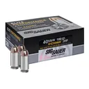 Sig Sauer E40SW220 Elite V-Crown 40 S&W 180 gr Jacketed Hollow Point (JHP) Handgun Ammo - 200 Rounds - Sig Sauer