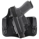Galco KT801RB KingTuk Deluxe IWB Black Kydex/Leather Compatible w/For Glock 43/43X/Springfield Hellcat Pro UniClip Mount Left Hand - Galco