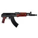 Pioneer Arms Hellpup, AK-47 Pistol, Polish Red Wood w/ Red Polymer Pistol Grip, 7.62x39, 11.73\" Bbl, Forged Trunnion, (2) 30 Rd Mags - PRAK0031FT - Pioneer Arms