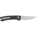 CRKT 7075 Q Compact 3.05\" Folding Drop Point Plain Stonewashed 14C28N Steel Blade, Black Green Handle - Columbia River Knife