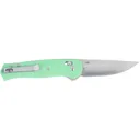 CRKT 7170B Sero EDC 3.02\" Folding Plain TiNi S35VN SS Blade, Aqua Textured Green Handle - Columbia River Knife
