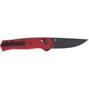 CRKT 7170rd Sero EDC 3.02\" Folding Plain Black TiNi S35VN SS Blade, Red Textured Green Handle - Columbia River Knife