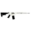Great Lakes Firearms AR-15 Rifle, .223 Wylde 16\" 416r Stainless Steel Barrel, 15.25\" M-LOK Rail, 7075 T6 Receiver, White Saved By The Splatter Cerakote Finish, GL15223SS S-WHT - Great Lakes Firearms