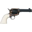 Pietta Great Western II Deluxe Californian HF45CH434NMUI Revolver, .45 Long Colt, 4.75\" Barrel, 6-Round, Single Action, Blued/Casehardened, Ultra Ivory Grips - EMF Company