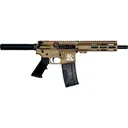 Great Lakes Firearms AR15 Pistol, .223 Wylde, 7.5\" 4150 CRMOV Black Nitride Barrel, 7.125\" M-LOK Rail, Pistol Buffer Tube, Burnt Bronze Cerakote Finish- GL15223P BRZ - Great Lakes Firearms
