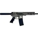 Great Lakes Firearms AR15 Pistol, .223 Wylde, 7.5\" 4150 CRMOV Black Nitride Barrel, 7.125\" M-LOK Rail, Pistol Buffer Tube, Tungsten Grey Cerakote Finish- GL15223P TNG - Great Lakes Firearms