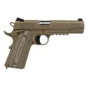 Tisas Semi-Automatic 1911 Raider Pistol 5\" Barrel .45ACP 8 Round - Flat Dark Earth Cerakote , Novak Style 3 Dot Sights, W/ Accessory Rail - 1911B45RDG - Tisas Trabzon Arms Industry