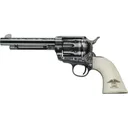 E.M.F W45LLE434NMUI Liberty .45LC 4 3/4\" Laser Engraved Blue Ivory Liberty Revolver - E.M.F
