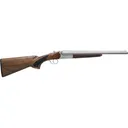 Citadel Boss Coach CITSBS1218NKL Shotgun 12GA 18.5\" 2RD Side by Side Nickel Finish Turkish Walnut, Barrel Selector, Extractors - Legacy Sports
