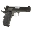 Tisas 1911 Carry 8+1 4.25\" Hard Chrome Plated Barrel, Black Cerakote Serrated Steel Slide, Dark Gray Cerakote Aluminum Frame w/Beavertail, Black Sunburst G10 Grips - Tisas Trabzon Arms Industry