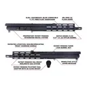 Foxtrot Mike .223 Wylde ( 5.56 Nato/.223 Rem ) 12.5\" Complete Upper, 11.75\" M-LOK, Non Reciprocating Forward Charging Handle, BCG - FM556-GEN2-12.5 - Foxtrot Mike