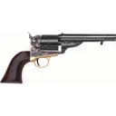 Cimarron 1872 Open Top Navy CA908 Revolver .38 Special 5.5\" 6rd Single Action Blued/Case Hardened Walnut - Cimarron