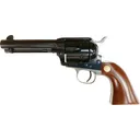 Cimarron Pistoleer MP400B1402 Revolver .357 Magnum/.38 Special 4.75\" 6rd SAO Blued Walnut Nickel Backstrap - Cimarron