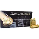Sellier and Bellot 9mm Ammunition, 124 GR, FMJ, Brass, Boxer, Non-Corrosive. - SB9B - 1000 Round Case - Sellier and Bellot