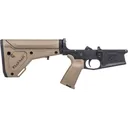 Aero Precision M5 Complete Lower Receiver w/ FDE MOE Grip & FDE UBR Gen2 Stock - Anodized Black with FDE Furniture - APAR308224 - Aero Precision