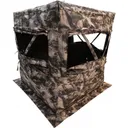Bog-Pod 1134435 Prevail Sitting Hub Blind Mossy Oak Terra 600D Polyester - Battenfeld