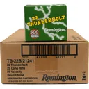 Remington Thunderbolt .22 LR 40 GR LRN Lead Round Nose Ammo, 1255 FPS - 5000 Round Case - Remington