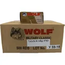 Wolf Performance 7.62X54R Ammunition, 148 GR FMJ, Non-Corrosive Steel Cased, Coated - 500 Round Case - Wolf