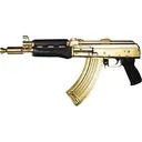 Zastava Arms Usa ZP92762MGL ZPAP92 30+1 10\" 24K Gold Plated/Cold Hammer Forged, Chrome Lined Barrel, Steel 24K Gold Plated Receiver, Dark Walnut Grips - Zastava