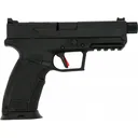 Tisas PX-9D Gen3 Duty Semi-Auto 9mm Pistol, 4.69\" Bbl Threaded With Cap, 1-18 & 1-20 Rd Mag, Extended Mag Well, Fiber Optic Front Sight, Black, PX9DTH - Tisas
