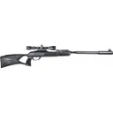 Gamo 611006335554 Swarm Fusion 10X Gen2 Break Open Gas Piston 22 Pellet 10rd Black Rec Black All Weather Lightweight Thumbhole Stock - 
