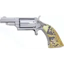 North American Arms Mini Antivenom 22MGBGSG Revolver, .22 WMR, 1.625\" Barrel, 5rd, Single Action, Snakeskin Boot Grip, Snake Head Engraving. - North American Arms
