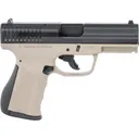 FMK G9C1G2DESSCM 9C1 G2 4\" 10+1 Black Carbon Steel Slide Cold Hammer Forged Barrel Flat Dark Earth Frame with Black Interchangeable Backstraps - FMK Firearms
