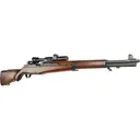 Italian Manufactured by Breda (BMR) M1 Garand Sniper Semi-Auto Rifle 24\" BBL 7.62X51 8rd - Includes M84 Sniper Scope & Crate - NRA Surplus Very Good Condition - C&R Eligible - Breda