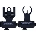 Troy Ind SSIG45SHRBT 45 Degree Folding Battle Sights HK Front and Round Rear Black - Troy Industries