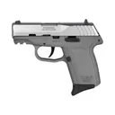 SCCY CPX2-TT Gen 3, 9mm Semi-Auto Polymer Frame Pistol, Satin Stainless Slide on Sniper Gray Frame, DAO 10+1, No Safety - W / 2 Mags - CPX2TTSGG3 - SCCY