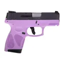 Taurus 1G2S931LP G2S Slim 7rd3-DOT ADJ. BLACK/LIGHT Purple - Taurus