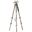 Bog-Pod 1164398 DeathGrip Tripod made of Mossy Oak Bottomland Finished Aluminum with Steel Feet, 360 Degree Pan, Integrated Bubble Level & Lever-Leg Locks - Battenfeld Technologies