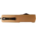 Templar Knife LAAB121 Premium Lightweight Large 3.50\" OTF Dagger Plain Black Oxide Stonewashed Powdered D2 Steel Blade/5.25\" Bronze Anodized Aluminum Handle - Templar Knife