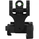 Troy Ind SSIGFBSRTBT00 Tritium BattleSights Rear Sight Folding Green Black Hardcoat Anodized for AR-15 - Troy Industries