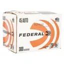 Federal C45230A300 45 ACP 230 GR, Brass, Boxer, Non-Corrosive, Reloadable, Full Metal Jacket (FMJ) 300 Per Box / 1 Cs - 300 Round Case - Federal