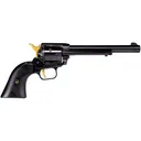 Heritage Mfg RR22B6-GLD Rough Rider 22 LR 6rd 6.50\" Overall Black Oxide Steel with Black Laminate Grip & Gold Accents - Heritage Manufacturing