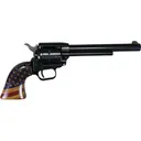 Heritage Mfg Rough Rider Small Bore Single 22LR 6.5\" Blued - Antiqued U.S. Flag Pattern Grips - R22B6GOLDUSA - Heritage Manufacturing