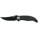 CRKT 2640 Clever Girl 4.10\" Folding Plain Black Powder Coated D2 Steel Blade/ Black G10 Handle Includes Pocket Clip - Columbia River Knife