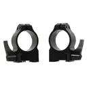 Warne 14TLM Maxima Grooved Receiver Ring Set Quick Detach For Rifle Tikka Dovetail Medium 30mm Tube Matte Black Steel - Warne Mfg