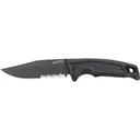 S.O.G SOG-17-22-02 Recondo FX 4.60\" Fixed Part Serrated Satin TiNi Full Tang Cryo 440C SS Blade/ Black Overmolded GRN Handle - Studies And Observations Group