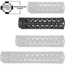 Yankee Hill 9633DX Diamond Series Forearm 9.3\" AR-15 Aluminum Black - Yankee Hill Machine